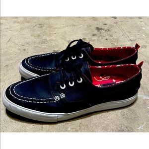 Diamond Supply Co. Mens Black Tech Tuff Yacht Club Boat Shoes NIB